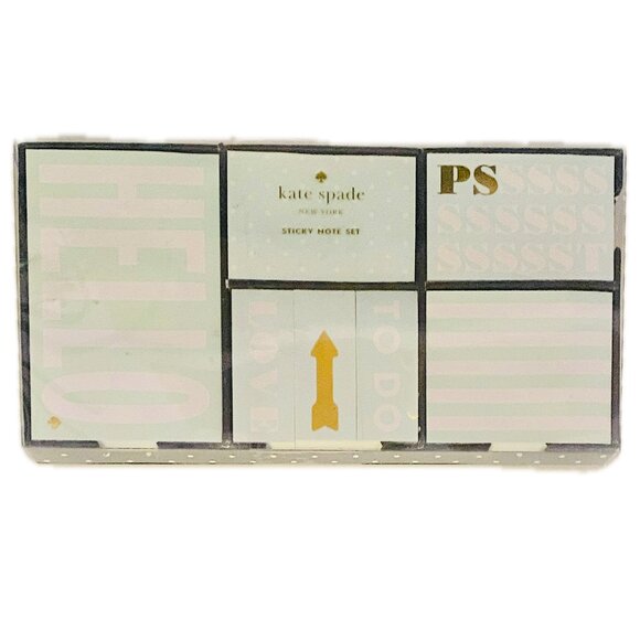 Kate Spade Boxed Sticky Note Set "Just In" Style Post-It Notes 500ct NIB - Picture 6 of 6